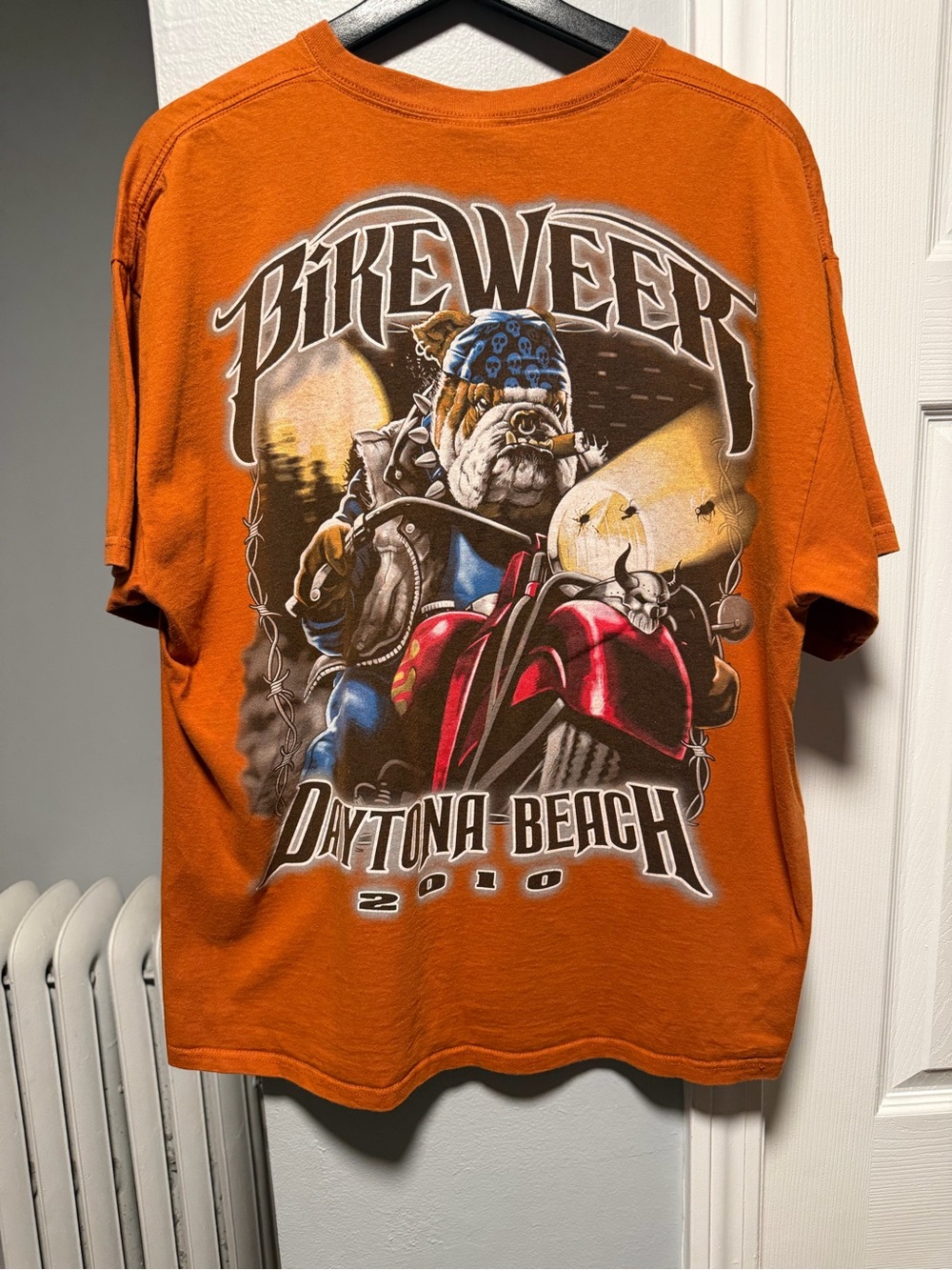 Bike Week Daytona Beach 2010 Bulldog Biker T-Shirt Size Men’s XL